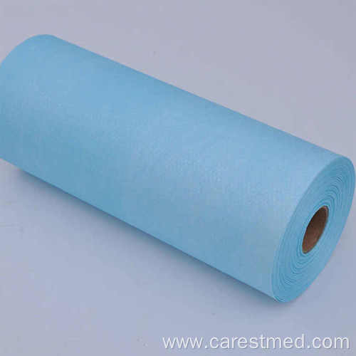 Disposable water proof medical bed sheet rolls paper+PE film material